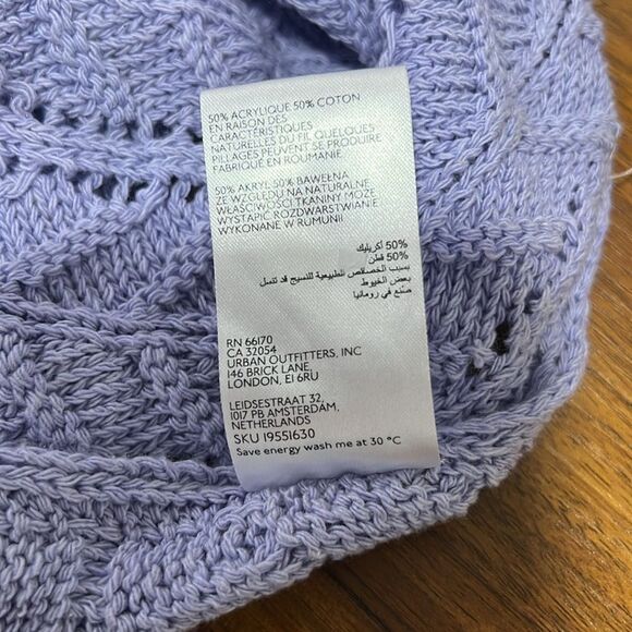 BDG Urban Outfitters Lavender Knit Halter Top Size Medium - Picture 7 of 7